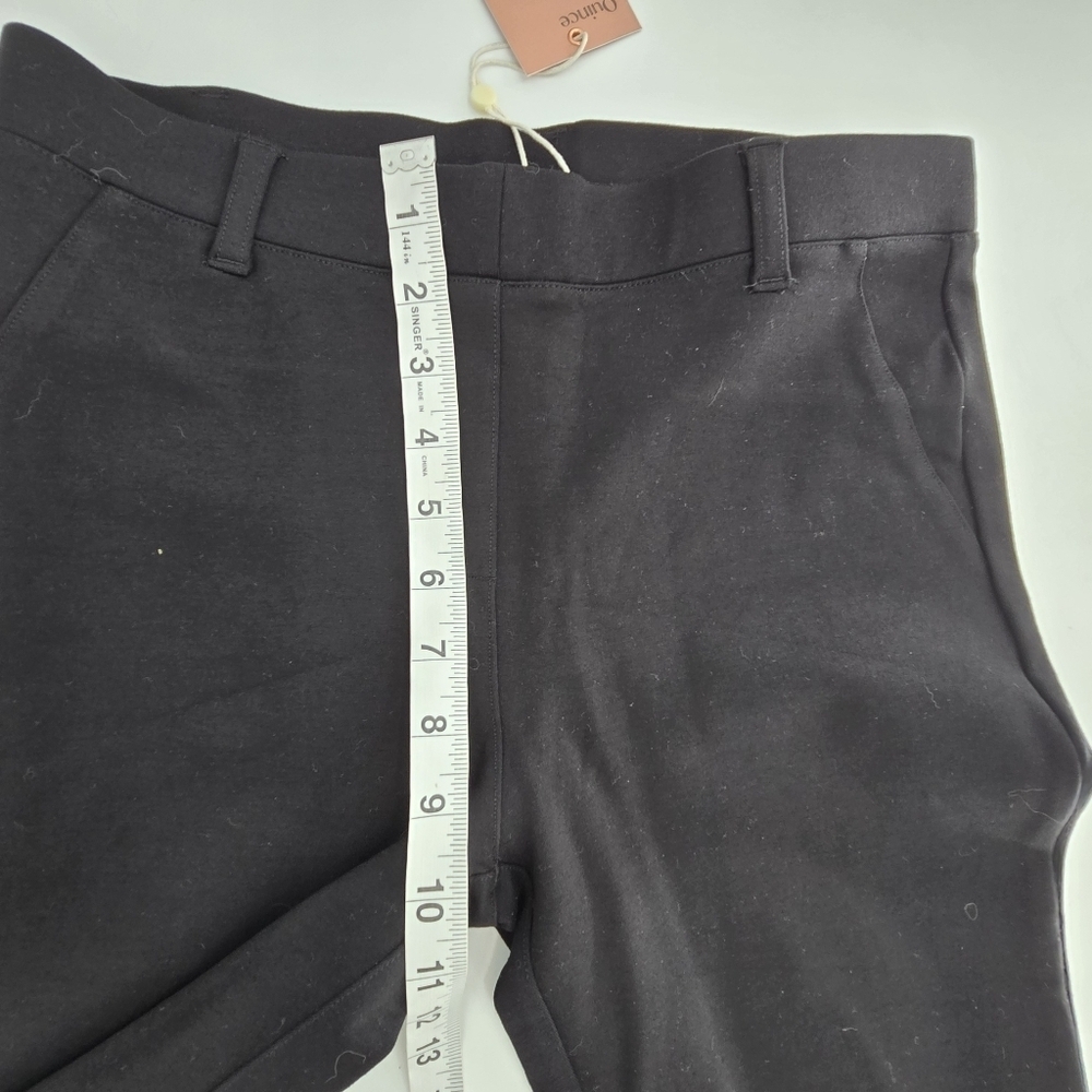 Quince Ultra-Stretch Ponte Straight Leg Pants black size small - Picture 7 of 8